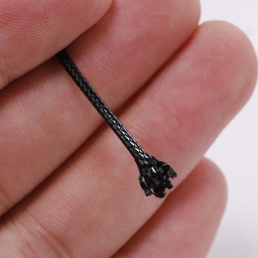 Leather Cord, 0.5 0.8 1.0 1.5 2.0 mm Cord Braided Rope - 10m