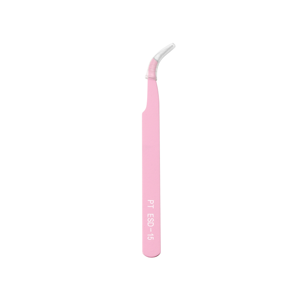 3-Color Bent Nose Tweezers, 1pc