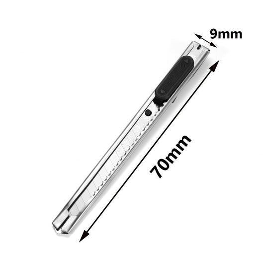 2pcs Rust-Resistant Steel Utility Knife for Crafting & Stationery