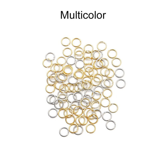 50-200pcs 3-10mm 18K Gold Copper Jump Rings