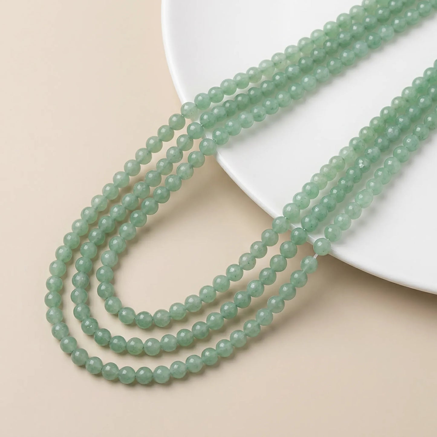 Green gemstone beads for jewelry making projects