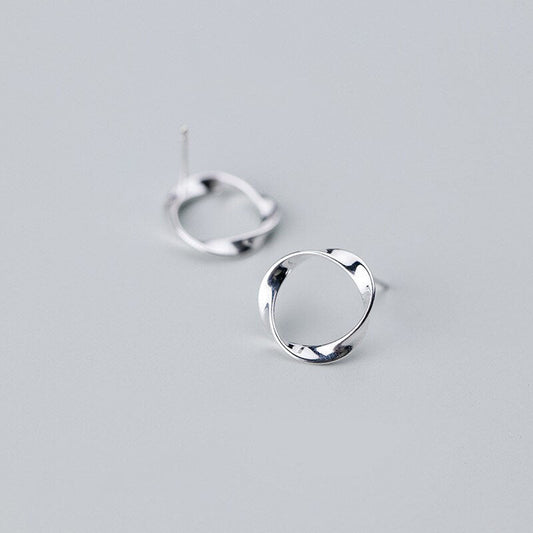 Minimalism Round Design Stud Earrings