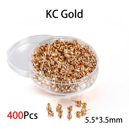 Box Silicone Bullet Earrings Back, 800Pcs