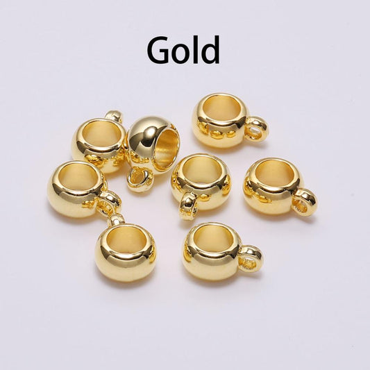 50Pcs Big Hole Clip Clasps Bail CCB Bead