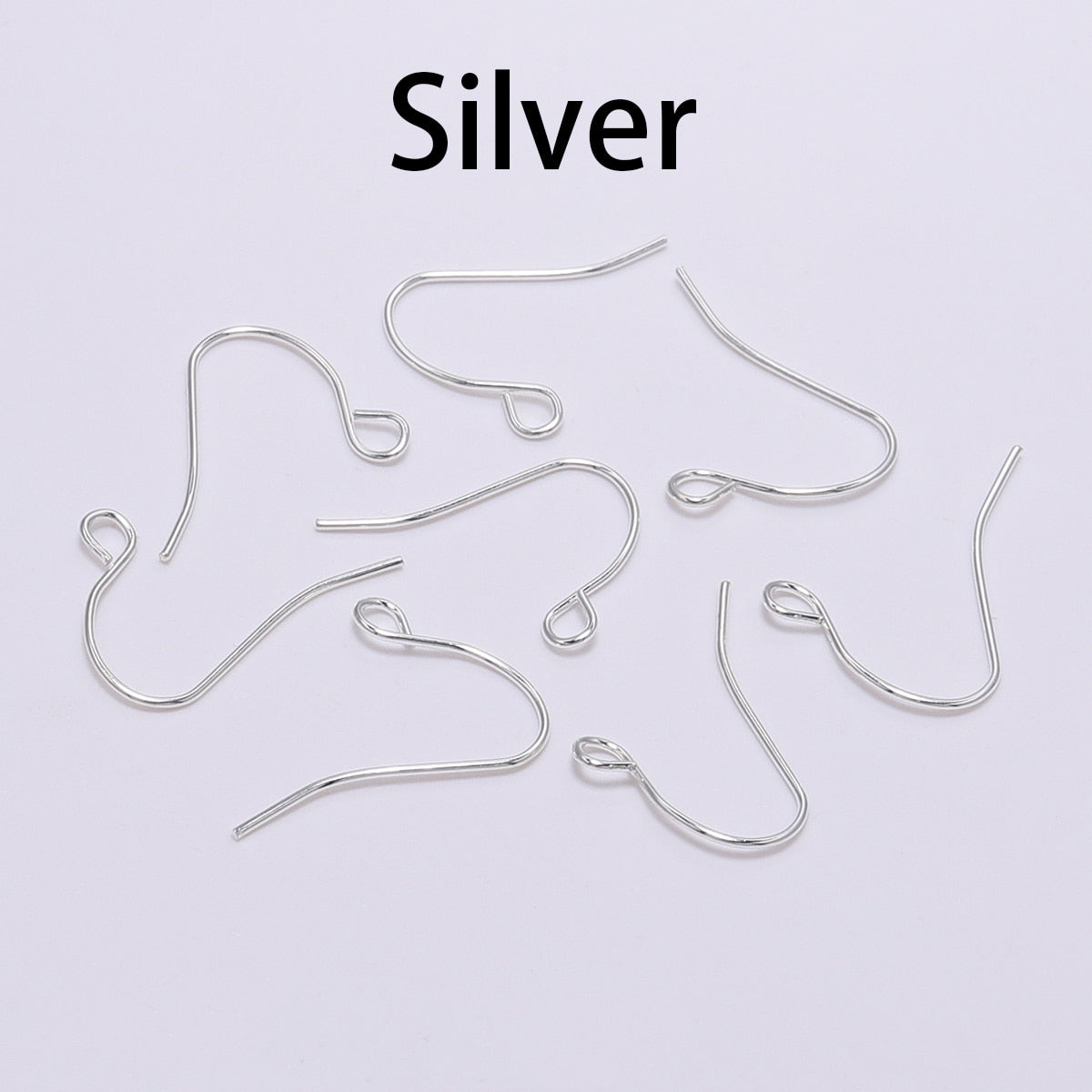 100Pcs - 19x18mm Earring Hooks Twist Ear Hook