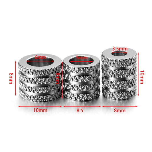 Big Hole Stainless Steel Spacer Beads