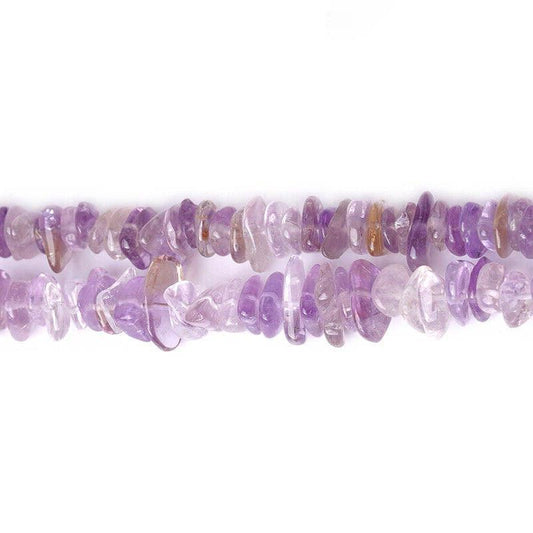 Natural Amethyst and Citrine Nuggets Freeform Rondelle Disk Beads