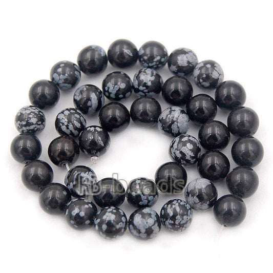 Natural SnowFlake Round Jasper Beads, 4-10mm, 15.5 strand