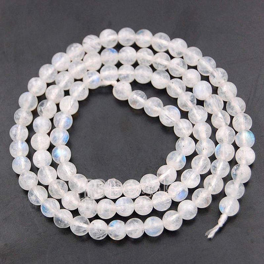 Natural White Moonstone Beads, Wholesale Gemstone 4-12mm