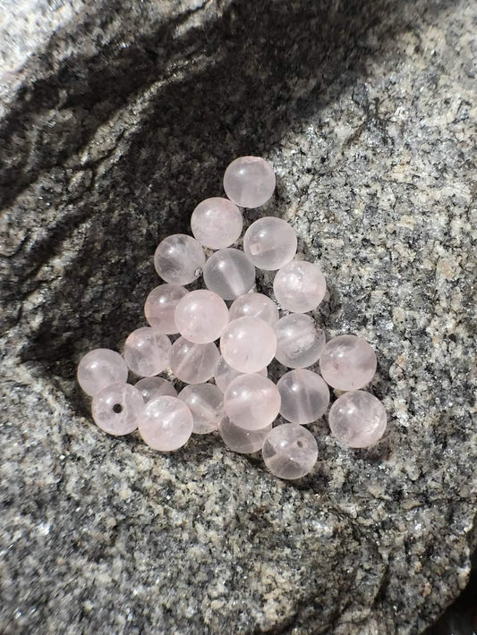 Rose Quartz beads, Wholesale Gemstone Beads, Round Natural Stone Jewelry Beads, 4mm 6mm 8mm 10mm 12mm 5-200pcs