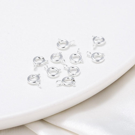 Spring Ring Clasp With Open Jump Ring, 18K Gold