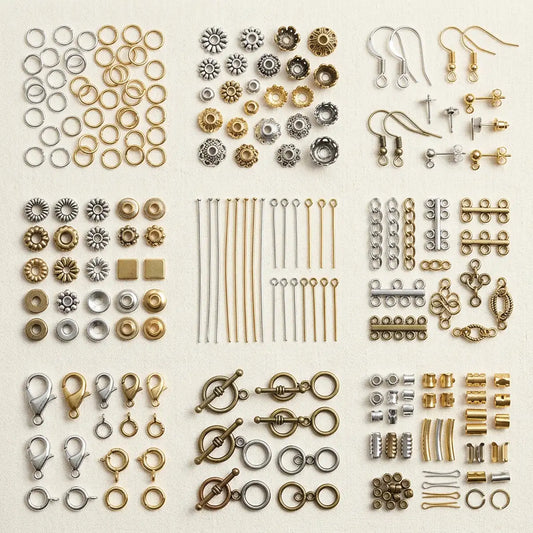 Jewelry findings and essential jewelry making components for handmade projects