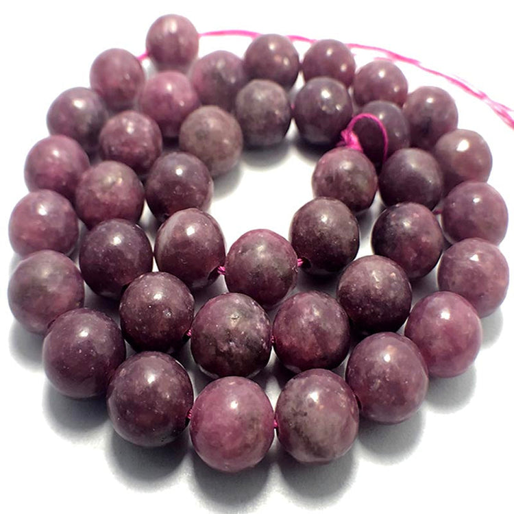 Lepidolite beads 
