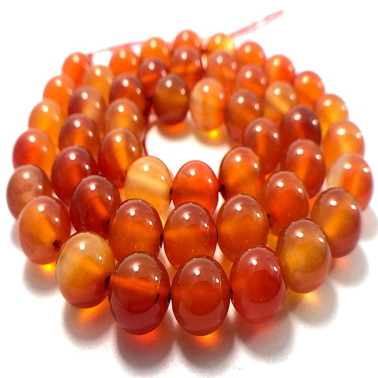 Orange gemstone beads 
