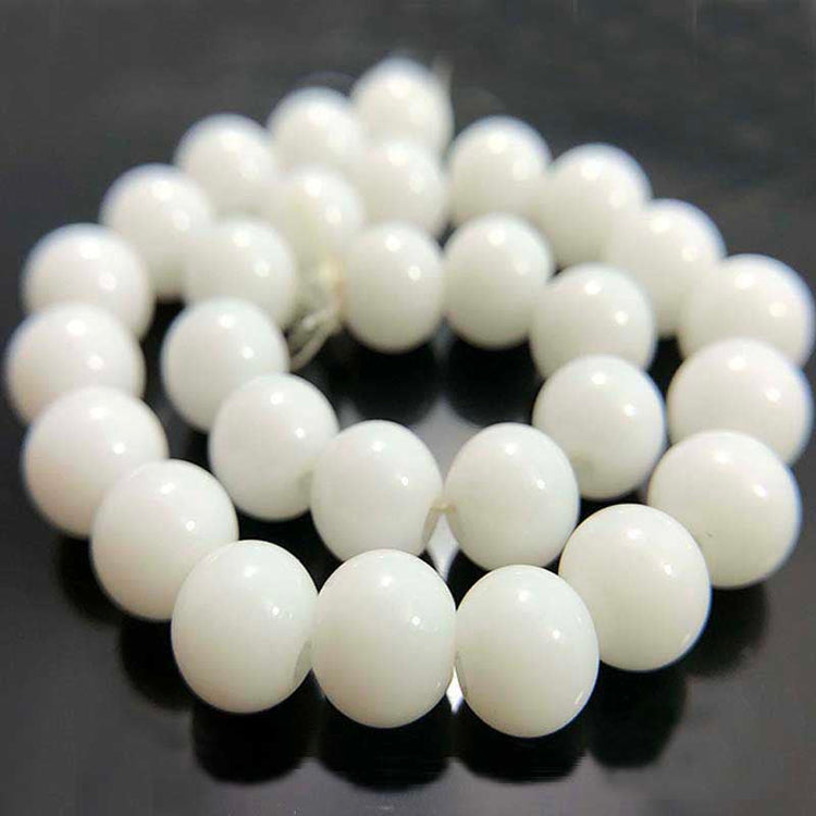 White gemstone beads 