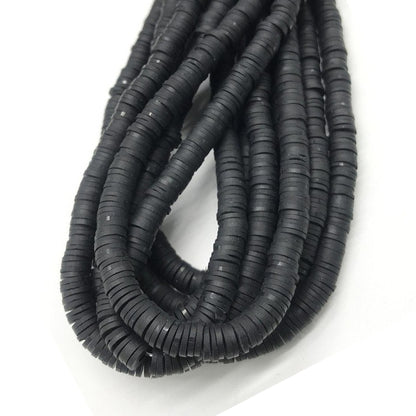 6mm Heishi Mixed Polymer Clay & African Vinyl Disc Beads