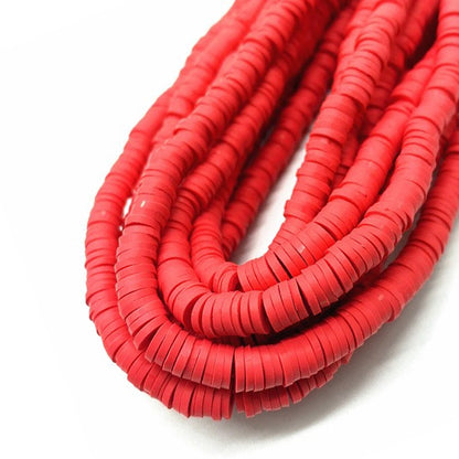 6mm Heishi Mixed Polymer Clay & African Vinyl Disc Beads