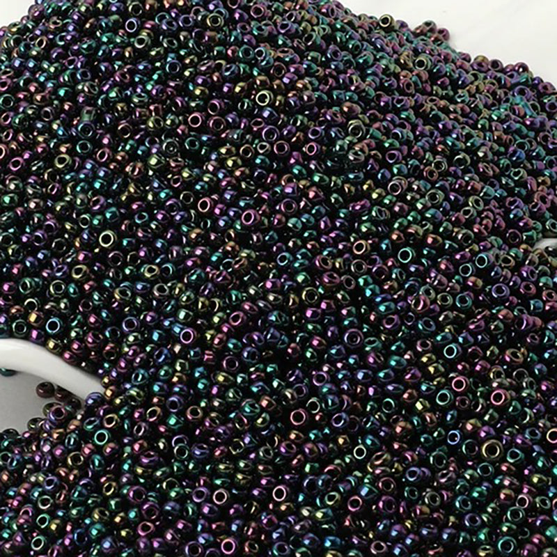 2mm Galvanized Metallic Seed Beads
