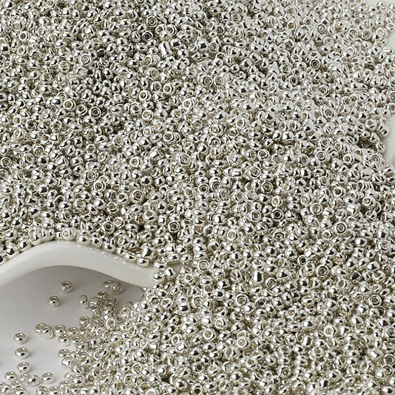 2mm Galvanized Metallic Seed Beads