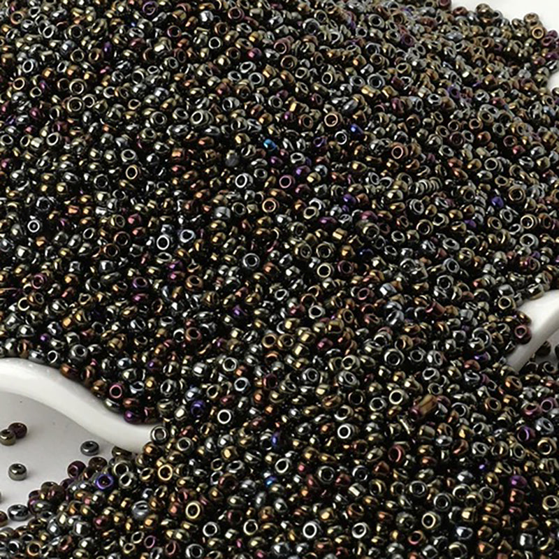 2mm Galvanized Metallic Seed Beads