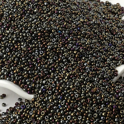 2mm Galvanized Metallic Seed Beads
