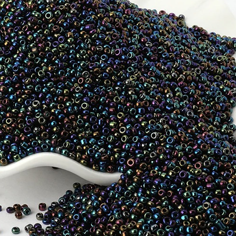 2mm Galvanized Metallic Seed Beads