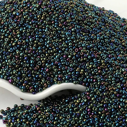 2mm Galvanized Metallic Seed Beads