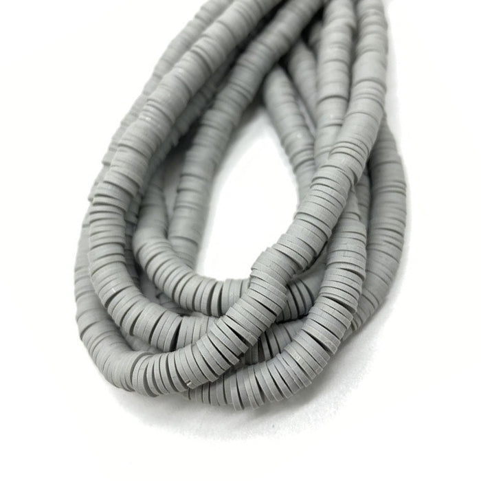 6mm Heishi Mixed Polymer Clay & African Vinyl Disc Beads