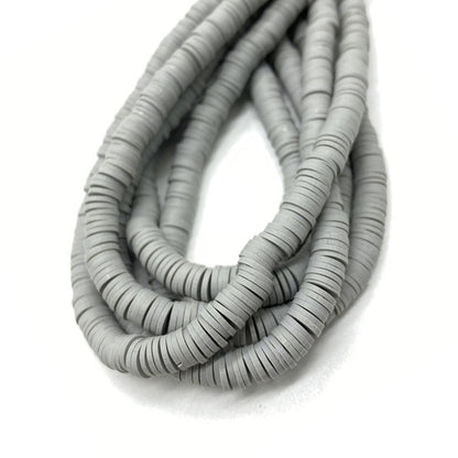 6mm Heishi Mixed Polymer Clay & African Vinyl Disc Beads