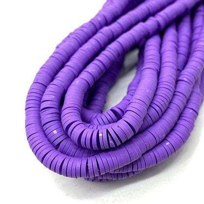 6mm Heishi Mixed Polymer Clay & African Vinyl Disc Beads