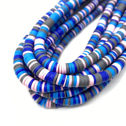 6mm Heishi Mixed Polymer Clay & African Vinyl Disc Beads