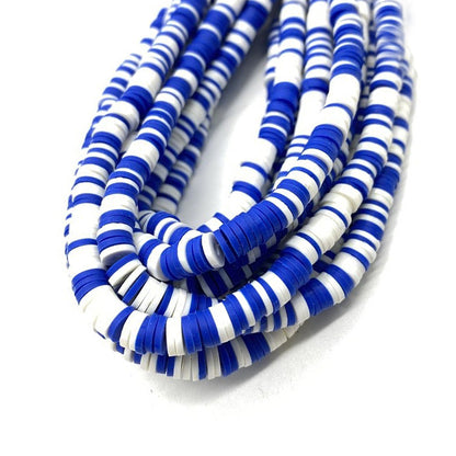6mm Heishi Mixed Polymer Clay & African Vinyl Disc Beads