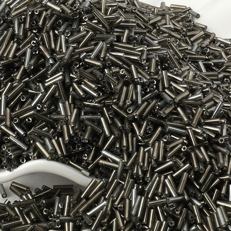 2x6mm Long Tube Lined Cylinder Seed Beads 400pcs
