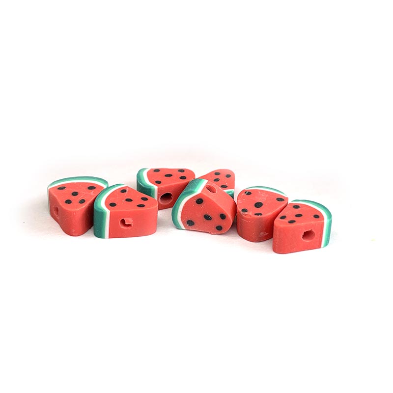 10mm Fruit Shaped Polymer Clay Beads, 30pcs