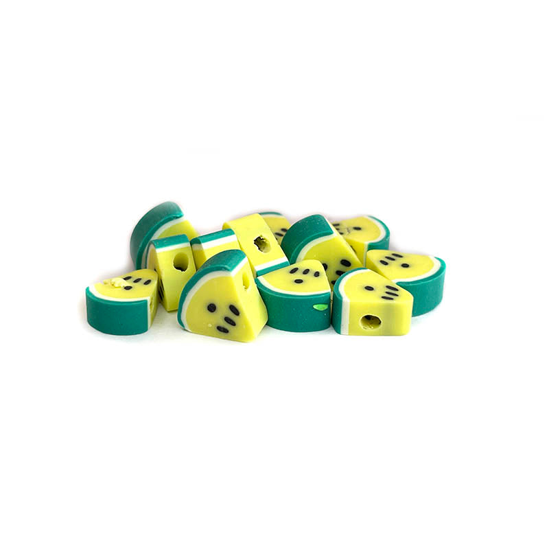 10mm Fruit Shaped Polymer Clay Beads, 30pcs