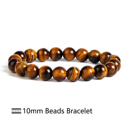 Yellow Brown Tiger-eye Gemstone Bracelet, 4-12mm