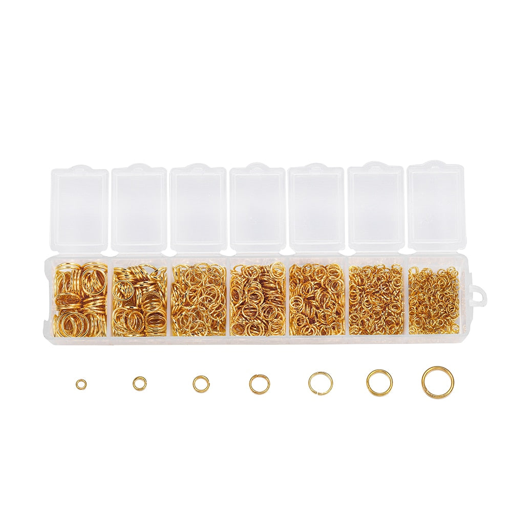 Open Jump Ring Connectors Set, 1370pcs