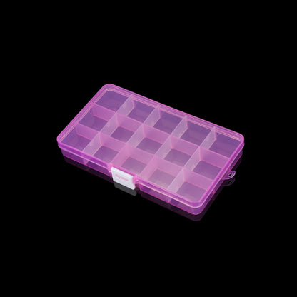 Adjustable Grids Jewelry Beads Storage Box