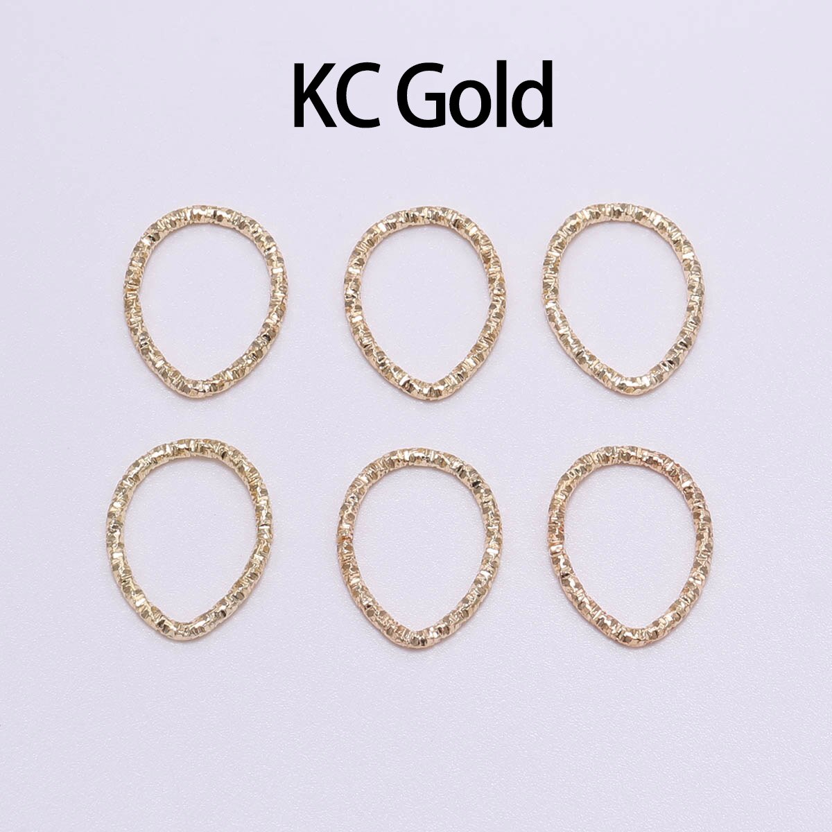 30-100pcs 8-20mm Gold Twisted Jump Rings