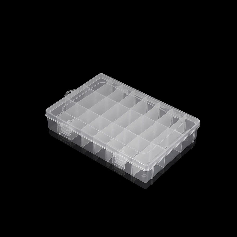 24 Grids Adjustable Jewelry Storage Box