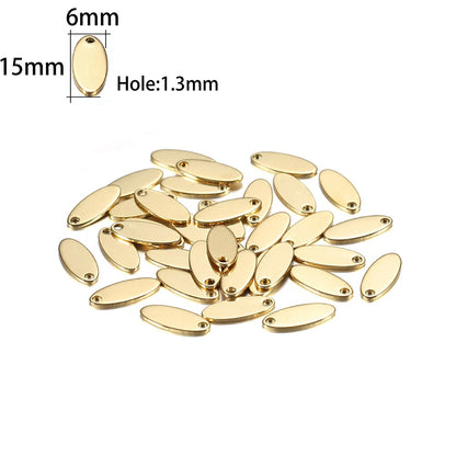 20Pcs Gold/Rose Gold Stainless Steel Charms