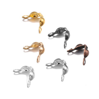 4x7mm Ball Chain Calotte End Crimps, 100-200pcs