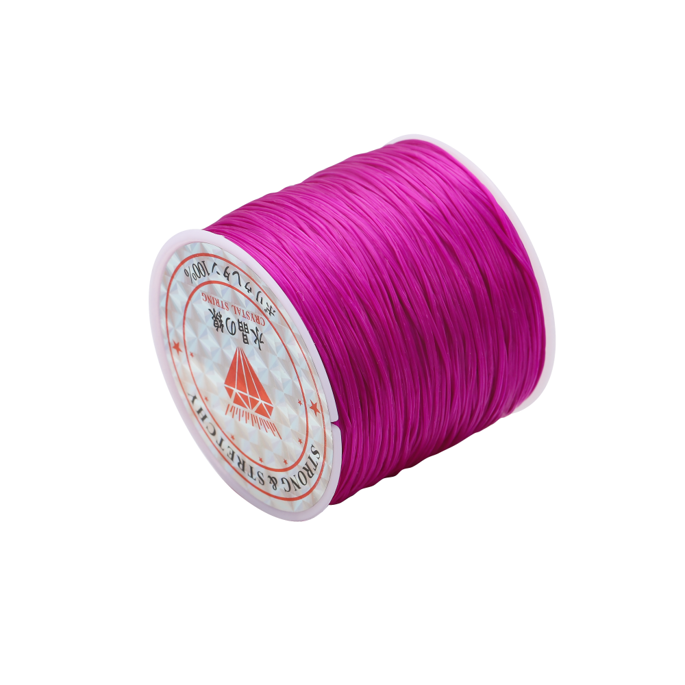 Stretch Nylon Elastic Cord for Beading, 50Meters