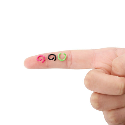 1.2x8mm Colorful Metal Jump Rings, 100pcs