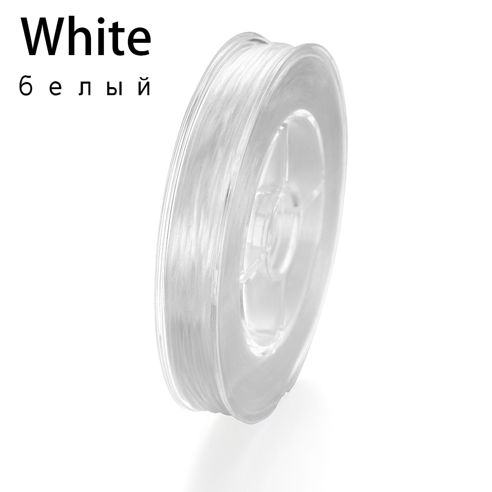 Flexible Beaded Elastic Cord, 50 Meters