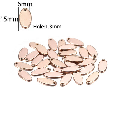 20Pcs Gold/Rose Gold Stainless Steel Charms