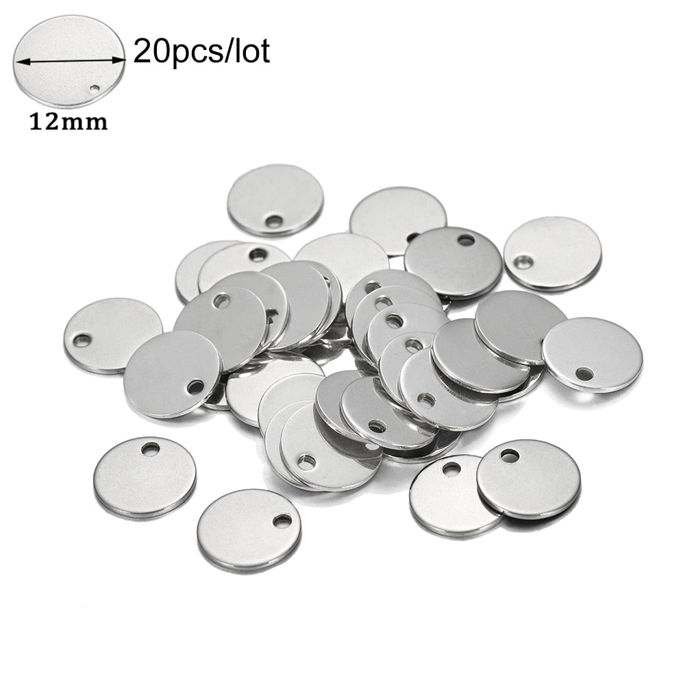 20Pcs Gold/Rose Gold Stainless Steel Charms
