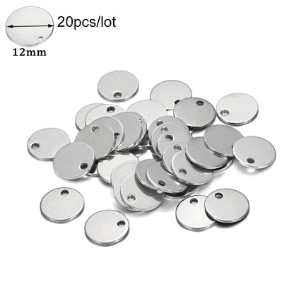 20Pcs Gold/Rose Gold Stainless Steel Charms