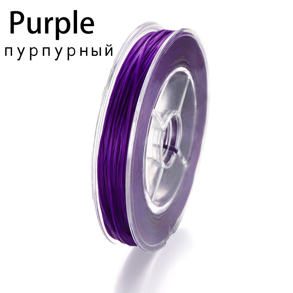 Flexible Beaded Elastic Cord, 50 Meters