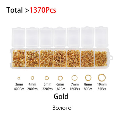 Open Jump Ring Connectors Set, 1370pcs